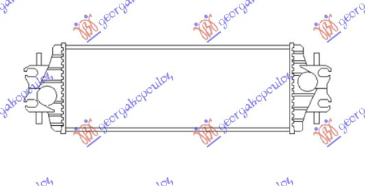 HLADNJAK INTERKULERA 1.9 DTi DIZEL (540x175x40)