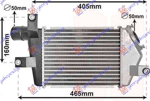 HLADNJAK INTERKULERA 2.5 TD (275x204x50)