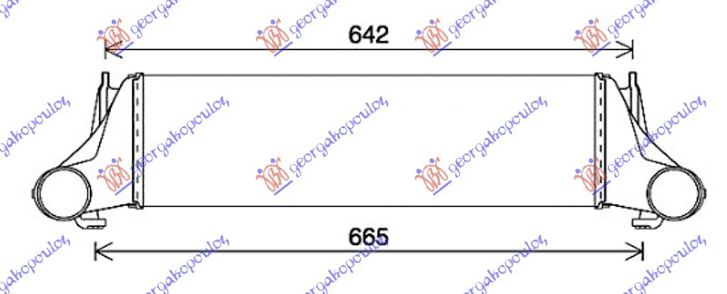 HLADNJAK INTERKULERA 3.0 D DIZEL (550x158x50) CEV 60