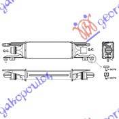 HLADNJAK INTERKULERA 1.3 CDTI (45x100x53) 66 KW