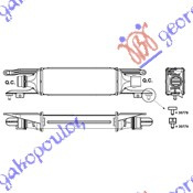 HLADNJAK INTERKULERA 1.3 CDTi (45x100x53) 55 KW