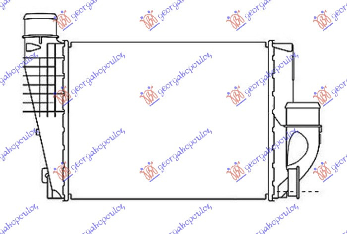 HLADNJAK INTERKULERA 1.6/2.0 HDI-BlueHDI DIZEL (300x250x50)