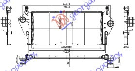 HLADNJAK INTERKULERA 2.0i 16V - 1.9 Dci (660x30x33) -07