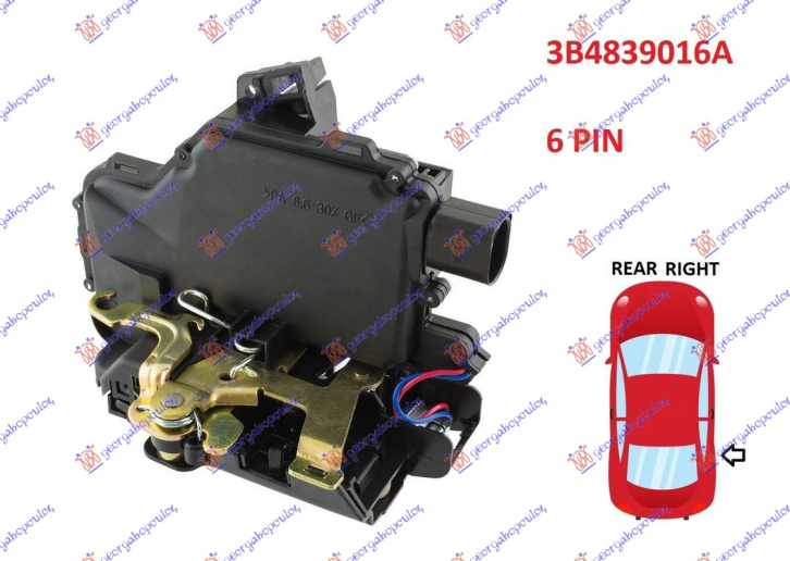 BRAVA ZADNJIH VRATA ELEKTRICNA (6 PIN)