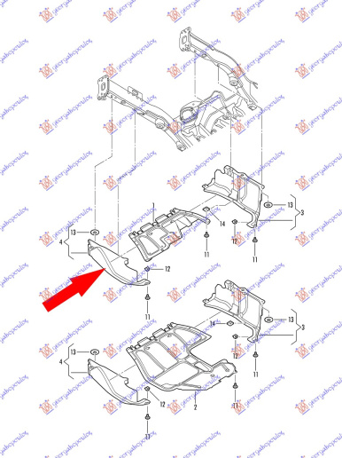 ZASTITA MOTORA (CABRIO) PLASTICNA