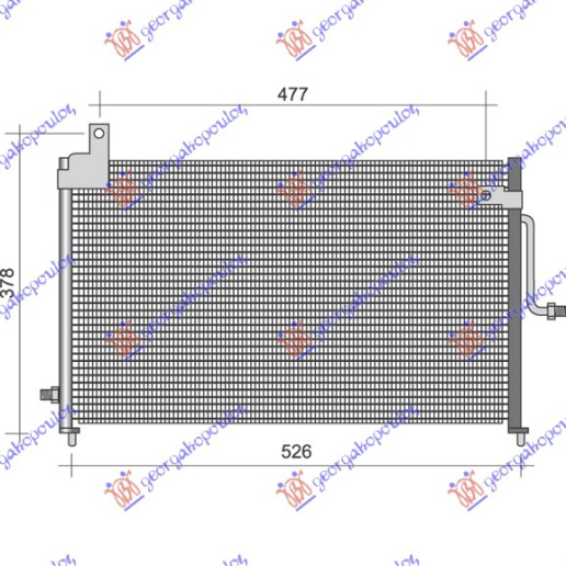 HLADNJAK KLIME 0.8 6V 1.0 8V (50x30.2x2.0)