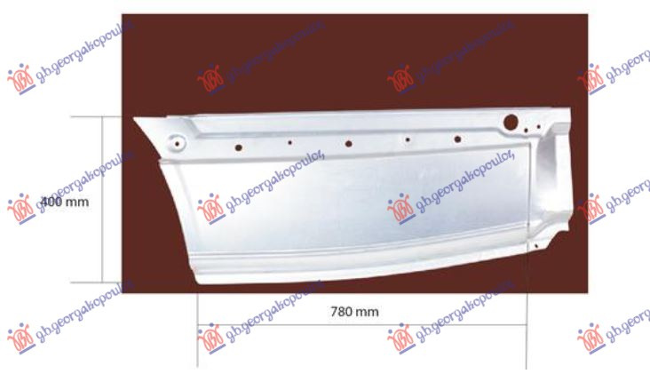 KRAJ ZADNJEG BLATOBRANA (ZADNJI DEO) (4300mm)