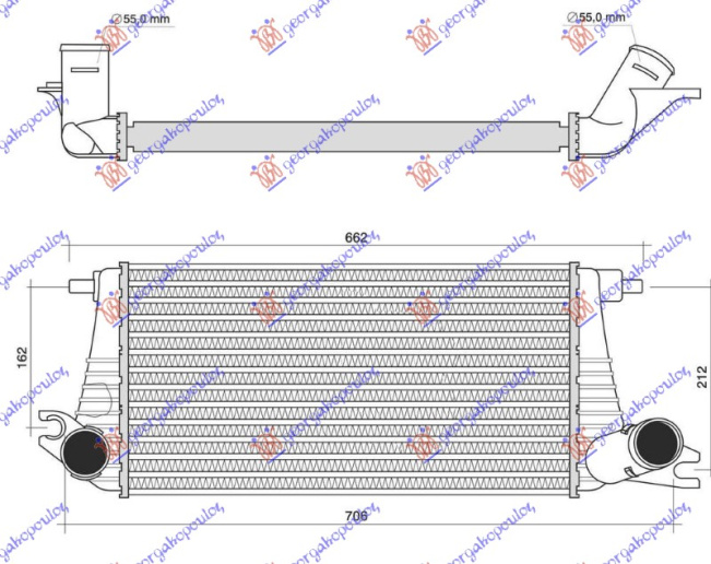 HLADNJAK INTERKULERA 1.6 SX JCW BENZIN (510x261)