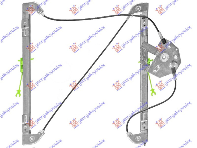 PODIZAC PREDNJEG PROZORA ELEKTRICNI (BEZ MOTORA) (A KVALITET)
