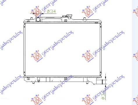 HLADNJAK MOTORA 1.8CC 16V (35x60)