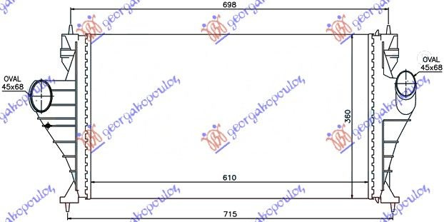 HLADNJAK INTERKULERA 2.0i 8V TURBO BENZIN - 1.9/2.1 TD