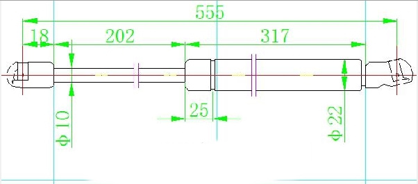 AMORTIZER GEPEK VRATA (555L-585N)