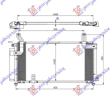 HLADNJAK KLIME ZA SVE MODELE (64.5x30.4x1.8)