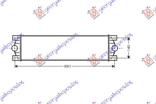 HLADNJAK INTERKULERA DIZEL (740x176x40) 03-