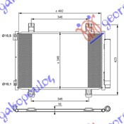 HLADNJAK KLIME 1.0/1.2 BENZIN (550x350x16)