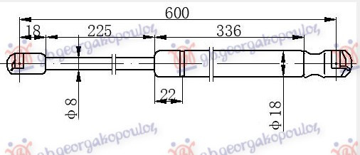 AMORTIZER GEPEK VRATA (600L-670N)