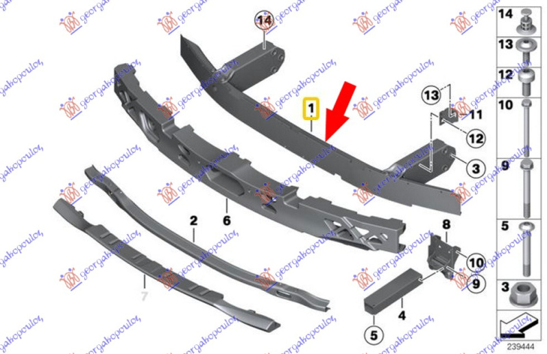 SINA PREDNJEG BRANIKA ALUMINIJUM (GT/F07)