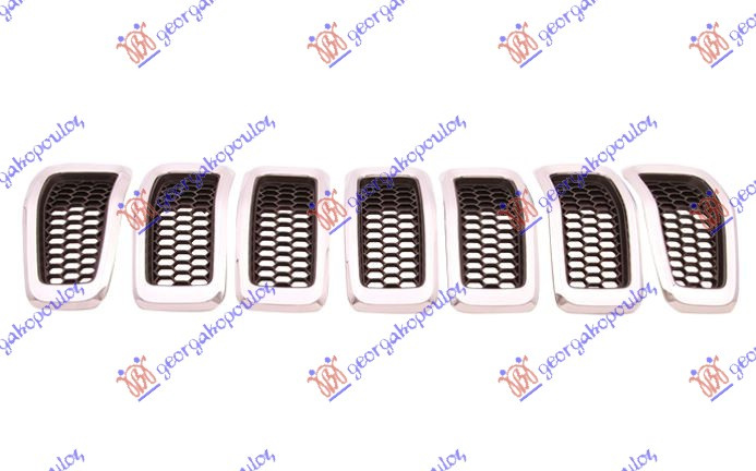 PVC MASKA KOMPLET CRNA (HROM OKVIR) (SET 7 KOM)