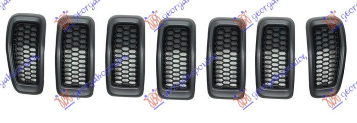 PVC MASKA KOMPLET CRNA (SREBRNI OKVIR) (SET 7 DELOVA)
