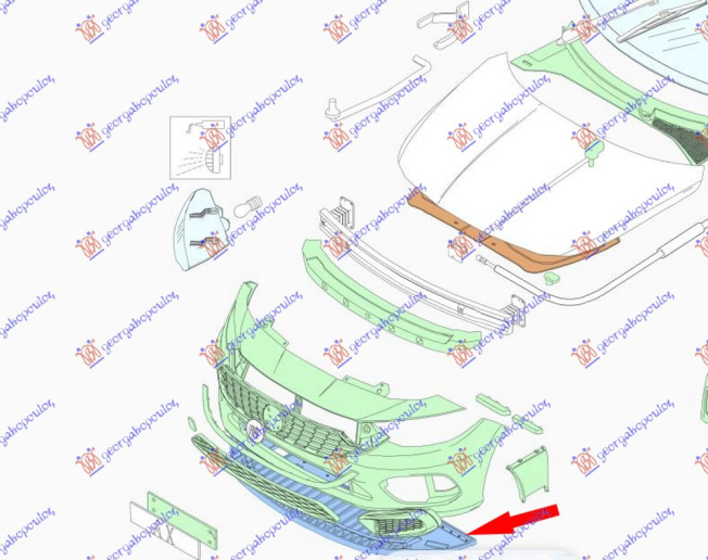 ZASTITA MOTORA ISPOD BRANIKA (H/B) PLASTICNA