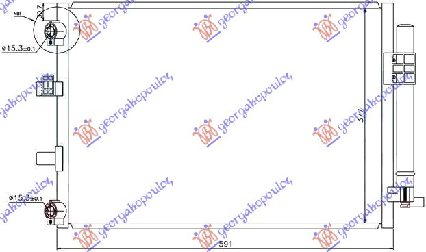 HLADNJAK KLIME 1.0/1.6 BENZIN - 1.6 DIZEL (59x37.7)