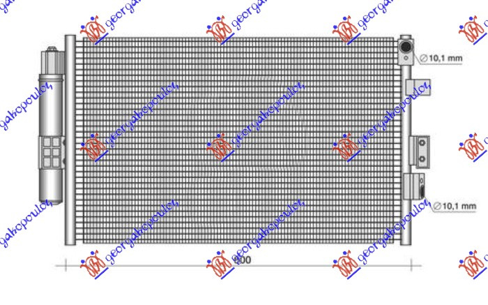 HLADNJAK KLIME 1.0 EcoBoost BENZIN (AUTO) (599x350x16)