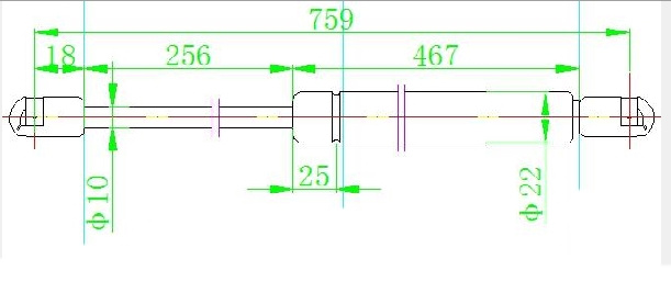 AMORTIZER GEPEK VRATA (759L-670N)