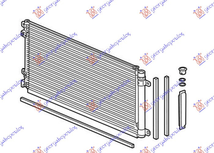 HLADNJAK KLIME 1.0/1.5 VTEC BENZIN (665x305x12)