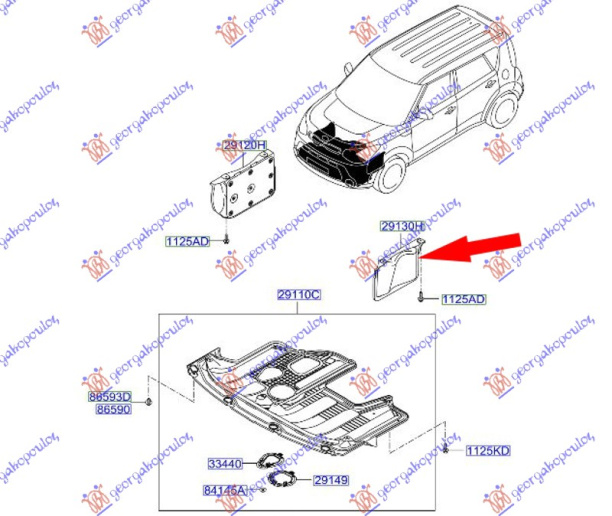 ZASTITA MOTORA BOCNA PLASTICNA