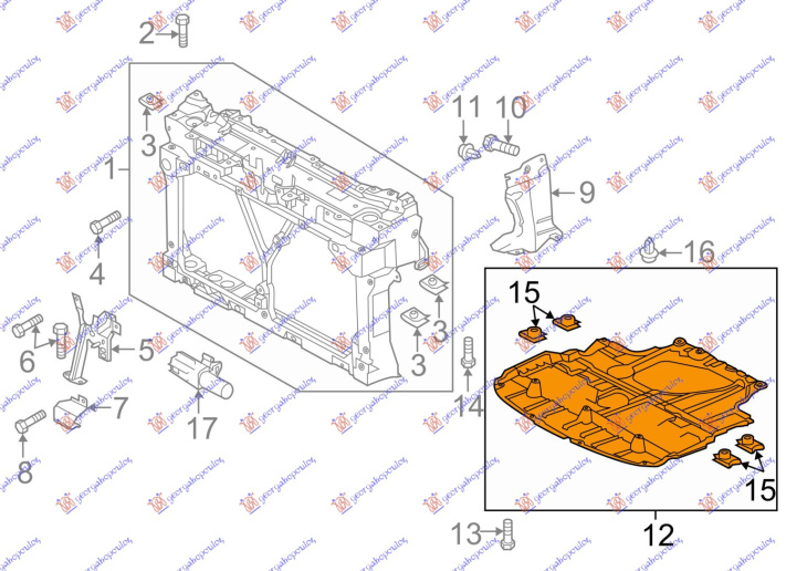 ZASTITA MOTORA (1.8 BENZIN) PLASTICNA