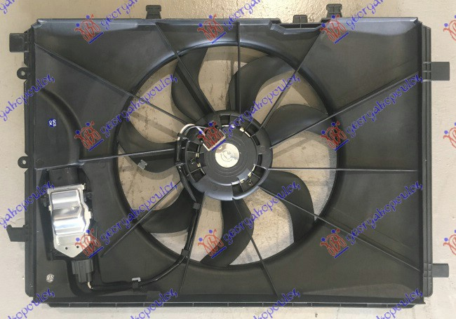 VENTILATOR KOMPLET (BENZIN/DIZEL) (405mm) (4 PIN)