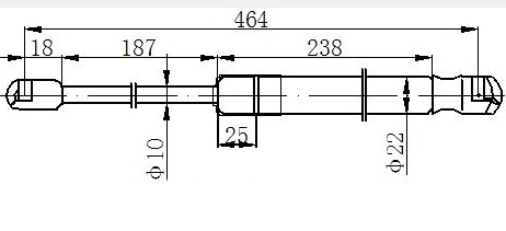 AMORTIZER GEPEK VRATA (464L-695N)