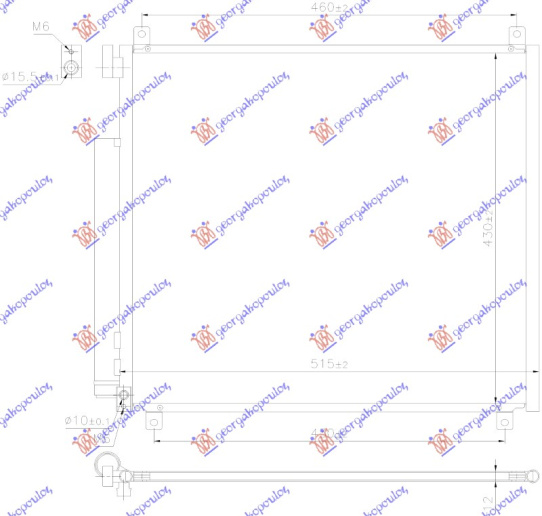 HLADNJAK KLIME 1.2 BENZIN (500x430x12)