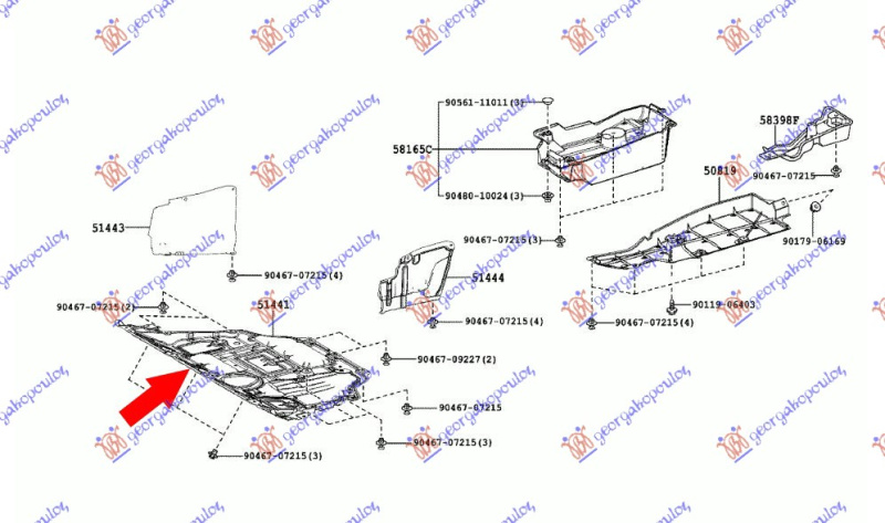 ZASTITA MOTORA (2.0/2.2 D-4D) PLASTICNA