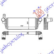 HLADNJAK INTERKULERA 2.0i 16V TFSi - 2.0BiTDi(715x215)